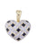 Pendentif Pendentif coeur or jaune saphirs et diamants 58 Facettes 089561