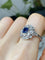 Bague 59 Bague Art Déco en or blanc et platine 58 Facettes
