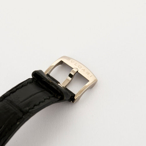 Montre BULGARI Rettangolo - or blanc - Diamants 58 Facettes