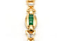 Bracelet Bracelet contemporain or jaune, émeraudes et diamants 58 Facettes B727