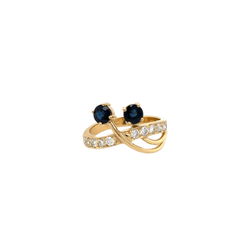 Bague 62 Bague Or Jaune - Saphirs et Diamants 58 Facettes 1.0000247/2