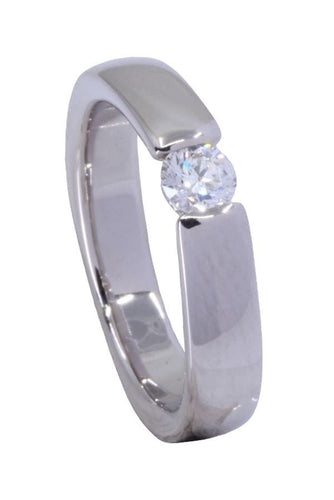Bague 50 Solitaire diamant 58 Facettes 084781