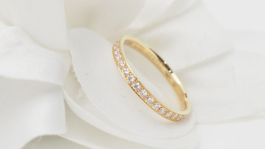Bague MAUBOUSSIN - Alliance en or jaune et diamants 58 Facettes