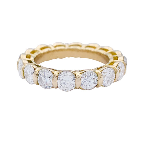 Bague 48 Alliance or jaune et diamants. 58 Facettes 32605