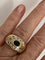 Bague 56.5 Bague Jonc Or Jaune Saphir Diamants 58 Facettes LOT 6164