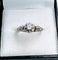 Bague 53 Bague solitaire diamant vintage en or gris 18K 58 Facettes