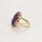 Bague 51 Bague Cocktail en or jaune et améthyste 58 Facettes PRG1867