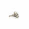 Bague ancienne en platine et diamants
