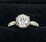 Bague 53 Bague solitaire en or jaune orné d’un diamant 2,67 carats 58 Facettes AB547