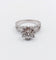 Bague marguerite vintage or blanc, 0,60 carat diamants serti illusion 58 Facettes A06236