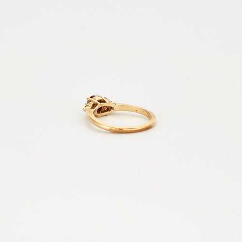 Bague 52 Bague solitaire rubis diamants 58 Facettes LP562