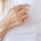 Bague Bague saphir 2 diamants 58 Facettes LP578