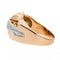 Bague 55 Bague  Tank Or rose, Or blanc Diamant 58 Facettes 3249825CN