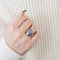 Bague 48.5 Bague Godron Saphir Etoilé 58 Facettes