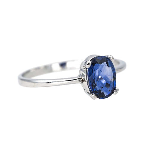 Bague 54 Bague  Or blanc Saphir 58 Facettes 4387211CN