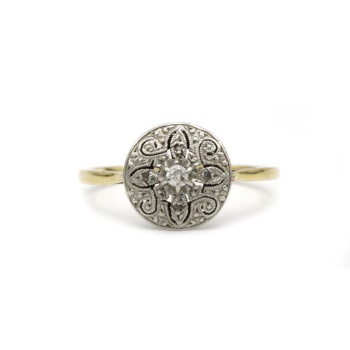 Bague 57 Bague or, platine & diamants 58 Facettes 250015R