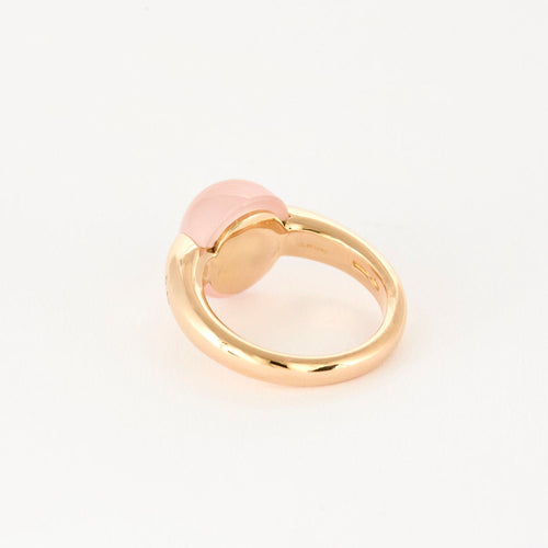 Bague 54 POMELLATO - Luna - Bague or jaune et quartz rose 58 Facettes 250091