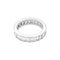 Bague 53 Alliance tour complet, platine, diamants. 58 Facettes 34605