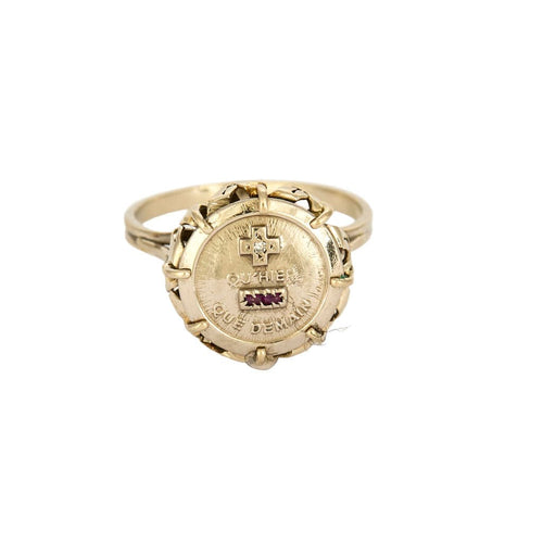 Augis - Bague Chevalière en or blanc