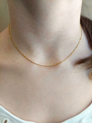 Collier CHAINE MAILLE TORSADÉE 58 Facettes 086291