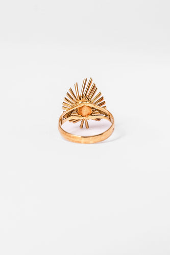Bague 52 Bague "Soleil" en or jaune et malachite 58 Facettes