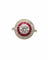 Bague 51 Bague Cible Art déco en platine, diamants et rubis 58 Facettes