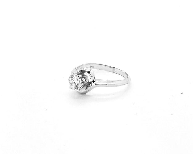 Bague Bague en or blanc avec diamant 58 Facettes