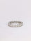 Bague 58 Alliance américaine en or blanc et diamants 4 ct 58 Facettes J47