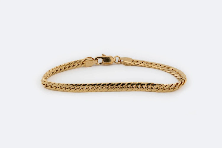 Bracelet Oro Giallo Serpent plat en or jaune 58 Facettes brc235