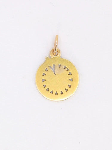 Pendentif Medaille vintage Je t’aime or jaune émail 58 Facettes 1096
