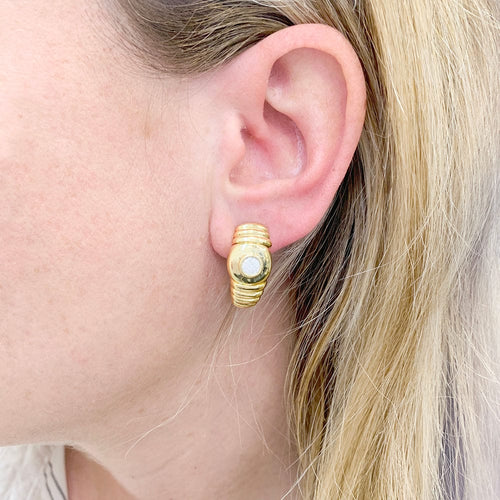 Boucles d'oreilles Boucles d'oreilles Fred, or jaune, diamants. 58 Facettes 33649
