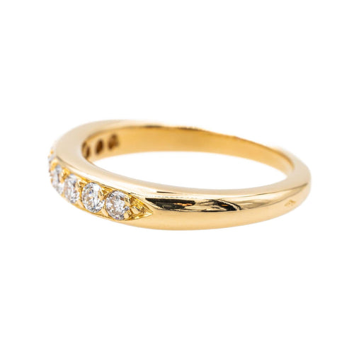 Bague 50 Bague Demi alliance Or jaune Diamant 58 Facettes 3574924CN