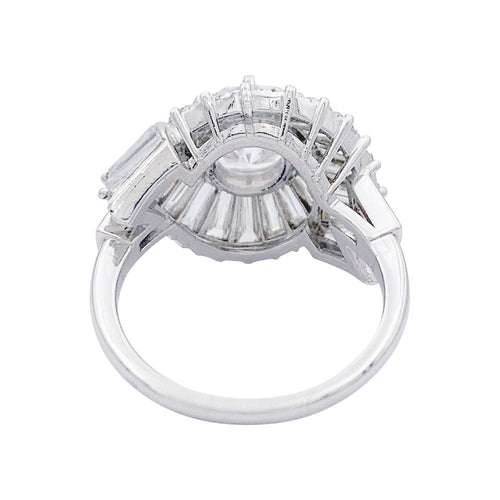 Bague 56 Bague Tourbillon diamant entourage baguette. 58 Facettes 32596