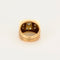 Bague 55,5 Bague tank or jaune et gris diamants 58 Facettes ALE4229
