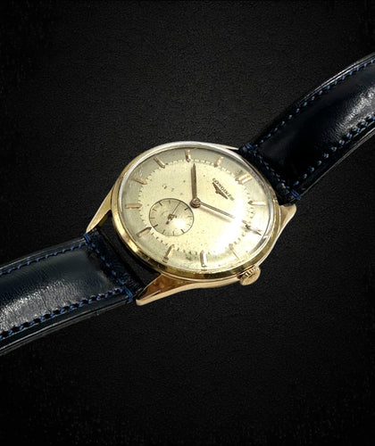 Montre LONGINES - Montre des années 1950, boîtier en or jaune 58 Facettes