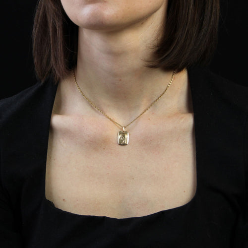 Pendentif Médaille or rose Vierge Marie 58 Facettes CVP114