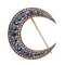 Broche Broche croissant saphirs et diamants 58 Facettes 14-104