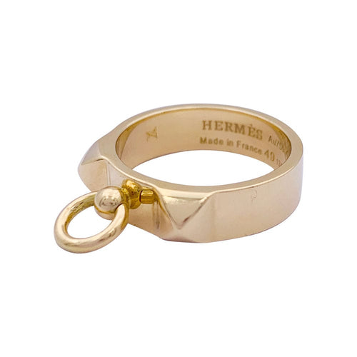 Bague 49 Bague Hermès, "Collier de chien", or jaune. 58 Facettes 33708
