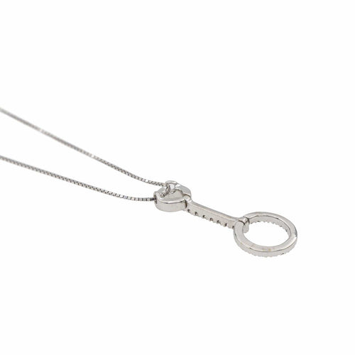 Collier Collier Or blanc Diamant 58 Facettes 3079780CN