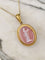 Pendentif Pendentif porte-photo en or jaune serti d'un camée en Agate 58 Facettes