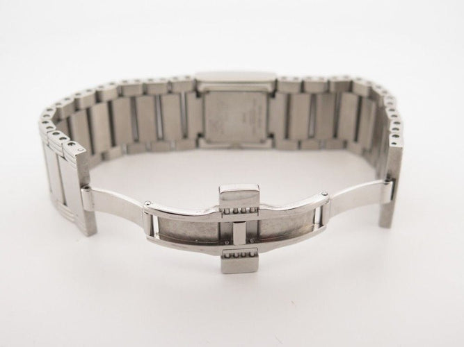 Montre montre POIRAY ma premiere manchette 27 mm quartz acier palladie 58 Facettes 259365