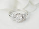 Bague 57 Bague solitaire en or blanc platine et diamant 1,20ct 58 Facettes 33557