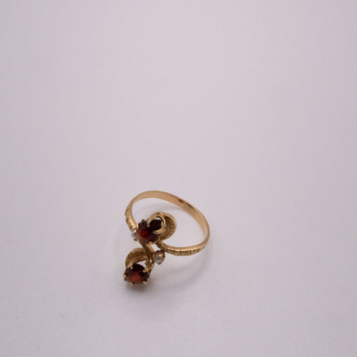 Bague 51 Bague Toi et Moi Or Jaune, Diamants et Rubis 58 Facettes 5-GSJE101-01