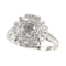 Bague 51 Bague de fiançailles Art déco vintage en diamant, vers 1920 – Élégance classique en platine 58 Facettes 23137-0327