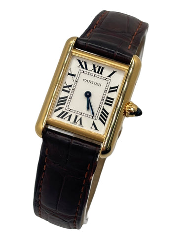 Montre Cartier - Montre Tank Louis 2442 en or jaune 18k quartz 58 Facettes