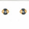 Boucles d'oreilles Boucles d'oreilles Bulgari en or jaune 18 carats avec diamants et hématite 58 Facettes