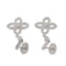 Boucles d'oreilles Boucles d'oreilles Fleur Or blanc Diamant 58 Facettes 3100511CN