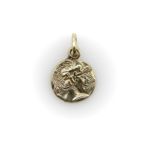 Pendentif Pendentif Guerrier d'Achille Signature en or 14 carats 58 Facettes A20061