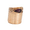 Bague Bague serpent extra large de style victorien ancien, en or rose 14 carats et grenat, taille 7. Bijou de haute qualité. 58 Facettes G14216