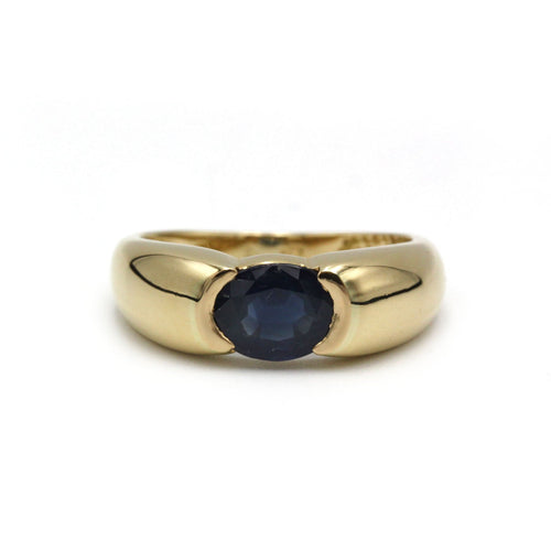 Bague 54 Bague - Or jaune & Saphir 58 Facettes 250214R